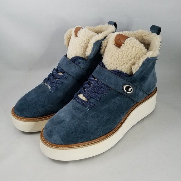 Coach Shoes - NEW Womens 9.5 COACH Boots - Navy Blue G1354